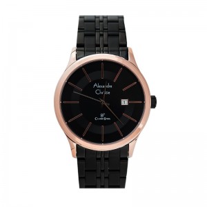 Alexandre Christie AC 8348 Rosegold Black Man MDBBRBA